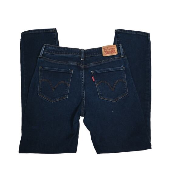 Levi's Mid Rise Skinny Jeans Dark Wash Womens 8 - Picture 5 of 10